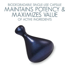 Capsule-packaging image emphasizes on-the-go convenience and precise dosing.