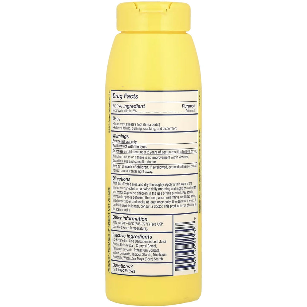 Desenex powder moisture-control benefits shown during daily wear.
