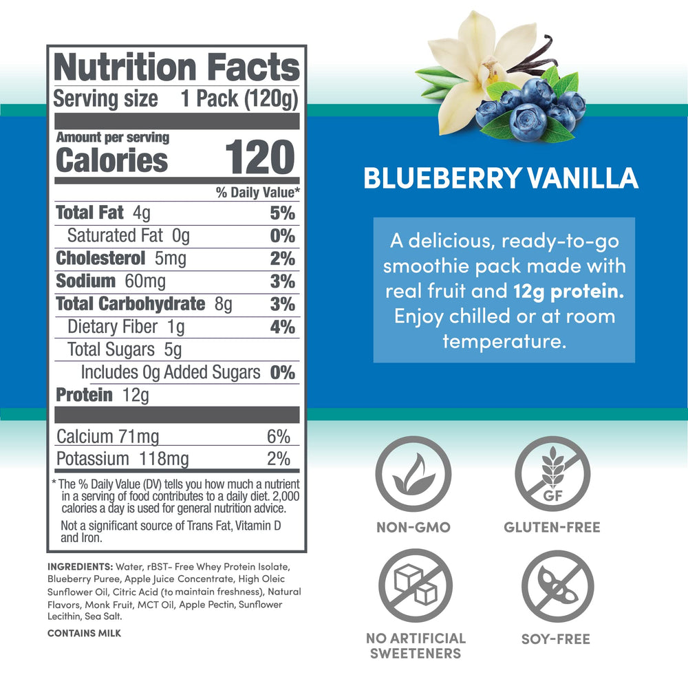 Designer Wellness Protein Smoothie On-the-go packaging shows convenient ready-to-drink nutrition.