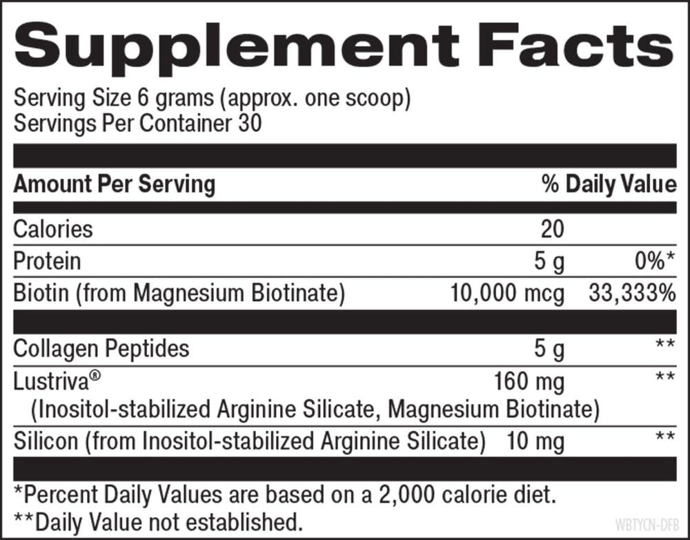 Beyond Brilliance powder dispense demonstrates easy one-serving daily skin and hair care