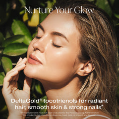 Designs for Beauty Foundation label detail, showcasing premium, science-informed ingredients.