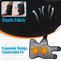 DESYIAO ergonomic ankle brace with gentle compression, heat and vibration