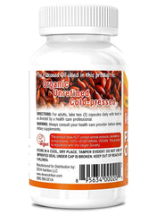 DEVA flaxseed oil capsules close-up reveals smooth softgels for easy swallowing.