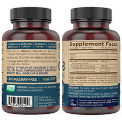 DEVA vegan society label on pack signals trusted cruelty-free omega-3