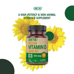 Clear label shows vegan D3 from lichen for informed choices.