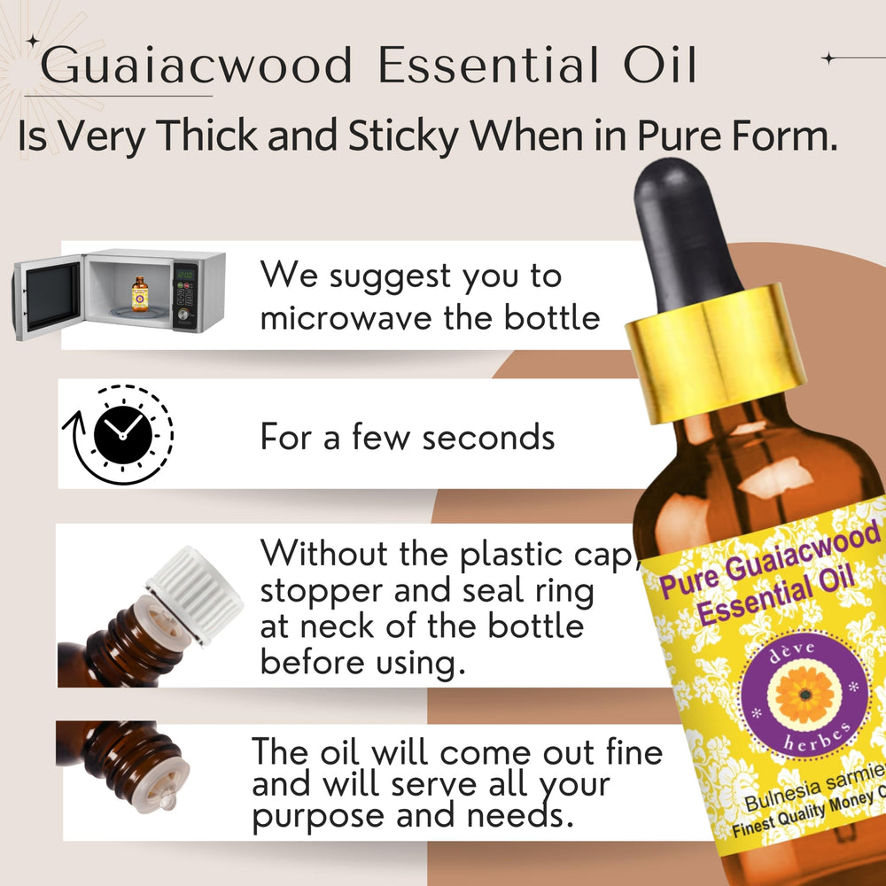 dève herbes Guaiacwood essential oil amber glass bottle preserves potency