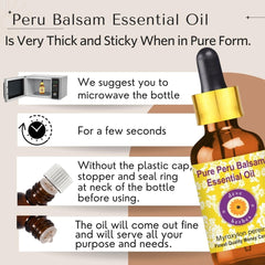 Deve Herbes Peru Balsam essential oil steam-distilled purity for sensitive skin.