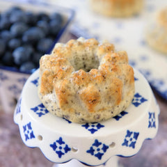 Devotion Nutrition Wild Blueberry baking muffins ready-to-bake for high-protein breakfast.