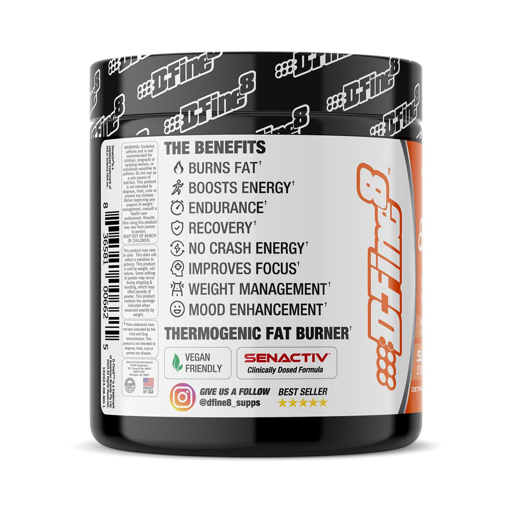 D-Fine8 shaker with powder mix demonstrates quick blend and flavor