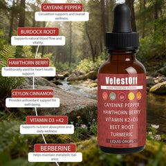 DFTLUUE Velestoff Cayenne bottle pour for easy daily drop application.