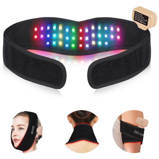 DGQY cordless belt worn on neck and chin offering targeted tightening and contouring.