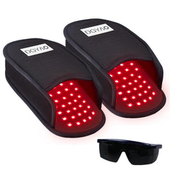 DGQY red light foot wrap front view showing full-foot coverage for targeted therapy.