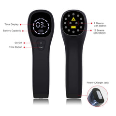 Dgtkayi home-use device shown on table for convenient daily pain management.