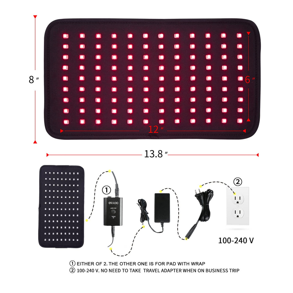 DGXINJUN 880nm infrared light penetrates deeper to joints and tissues.
