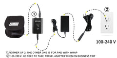 DGXINJUN foot slipper with long 15 ft cord enables flexible placement.