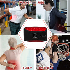 DGXINJUN ergonomic lower back-fit wrap contours your body.