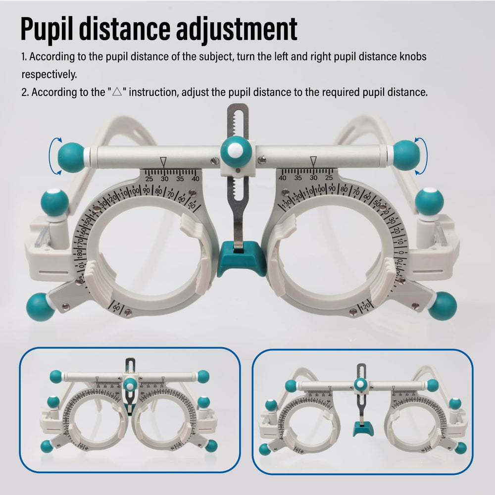 Dhoptical adjustable temples illustrate height and length customization for a secure fit.