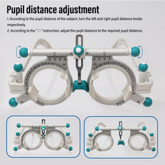 Dhoptical adjustable temples illustrate height and length customization for a secure fit.