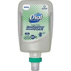 Dial Fit manual dispenser close-up shows compact design and high capacity