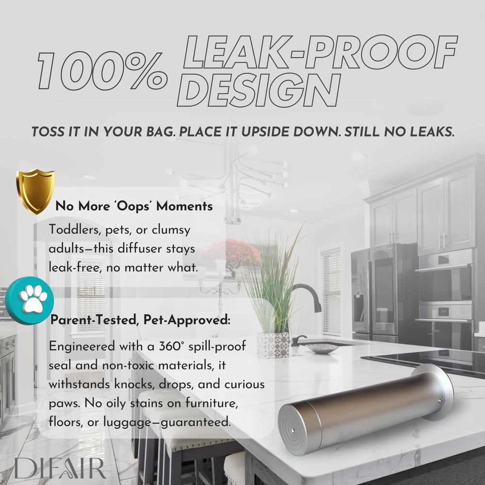 DifAir S150 app-controlled diffuser showing Bluetooth control for effortless scheduling