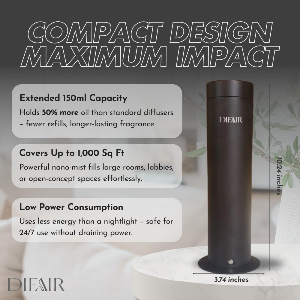 DIFAIR S150 Bluetooth app control for convenient scent scheduling.
