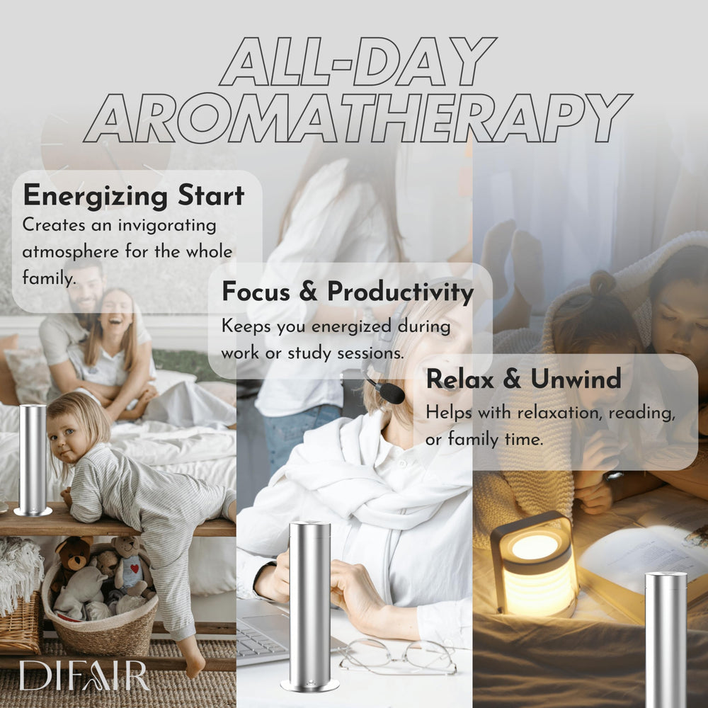 DifAir S150 operates quietly for peaceful bedrooms and offices