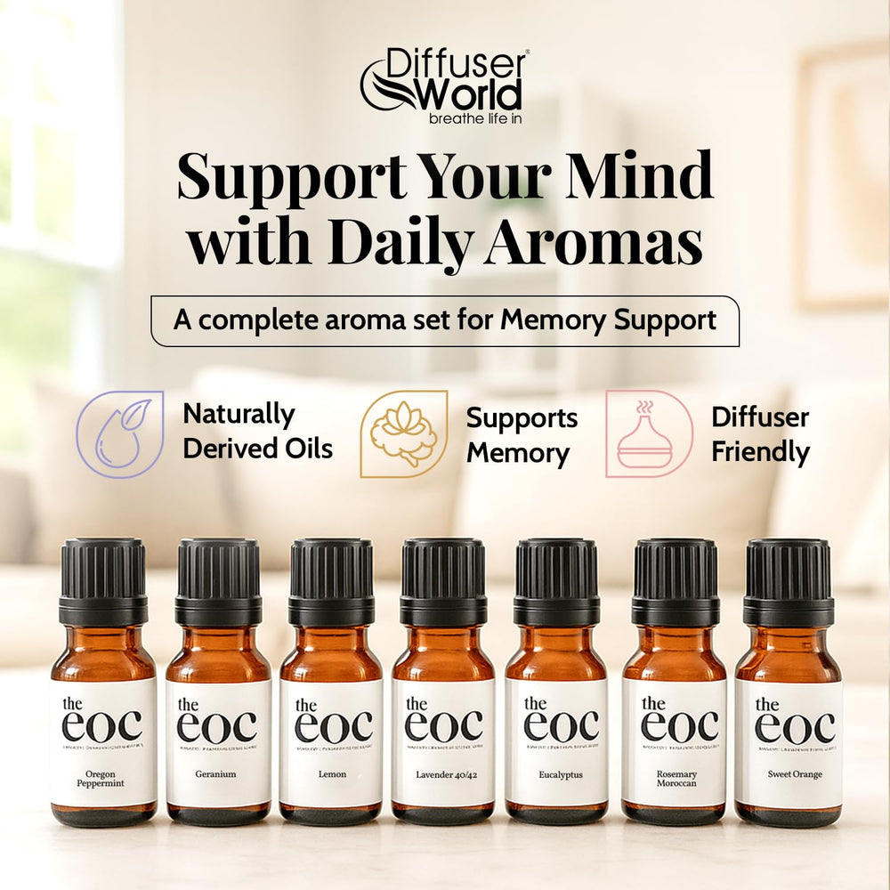 DIFFUSER WORLD Oregon Peppermint essential oil bottle for refreshing diffusers.