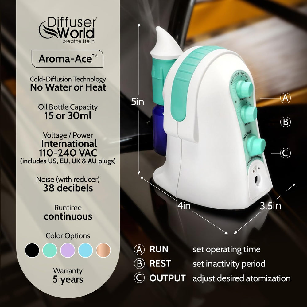 Diffuser World silent operation with bonus sound reducer for quiet aromatherapy