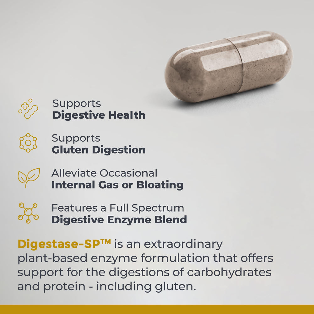 Digestase-SP label close-up on Premier Research Labs packaging