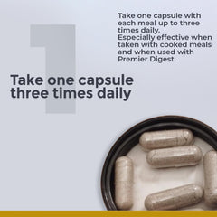 Digestase-SP capsules during a meal for digestive support