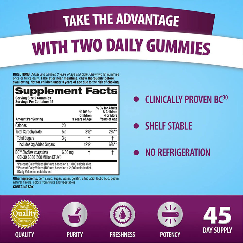 Digestive Advantage two-bottle pack highlights 90-day supply.