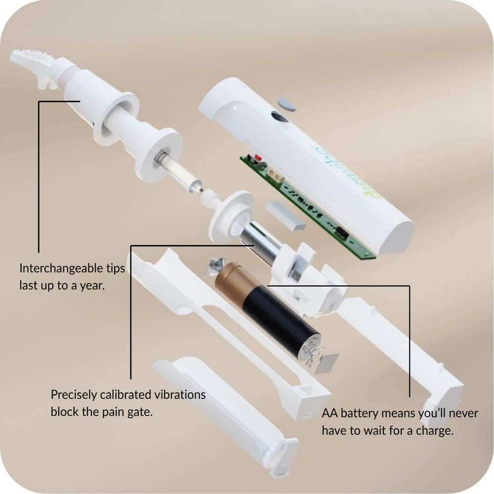 Digivibe glucose monitor compatible during finger sticks for comfort