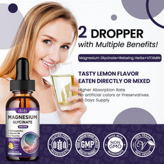 DILIB magnesium glycinate drops dose measure demonstrating precise serving
