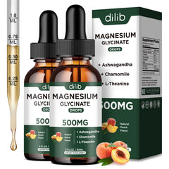 Dilib magnesium glycinate liquid drops bottle for daily calm