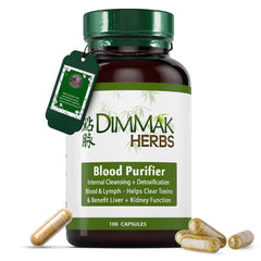 Dimmak Herbs Blood Purifier bottle front for daily lymphatic support