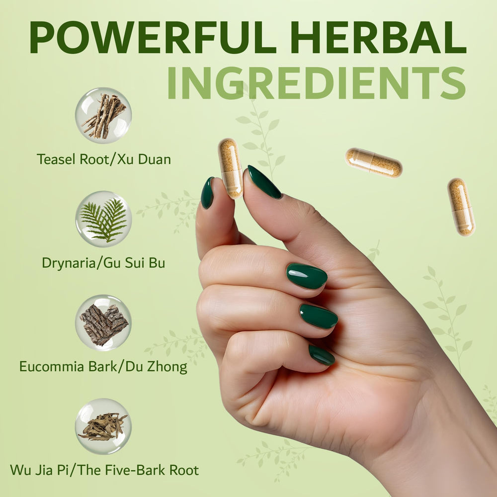 Dimmak Herbs Bone Mending Pills with Drynaria highlight traditional bone healing herb.