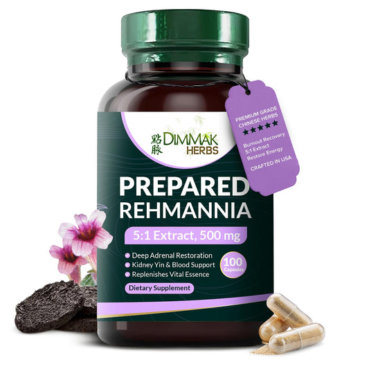 Dimmak Herbs Prepared Rehmannia capsules for daily energy support