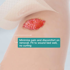 Dimora waterproof breathable film layer protects wound and allows air flow.