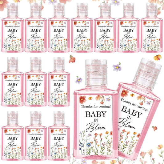 Dimsile wildflower baby hand sanitizer with blooming design, ideal for spring party favors.