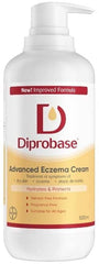 Diprobase emollient cream pump dispenser for easy daily moisturization