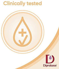 Diprobase emollient cream texture close-up showing creamy consistency