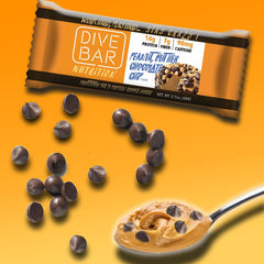 Dive Bar Nutrition 90mg caffeine energy bar ready for daytime focus.