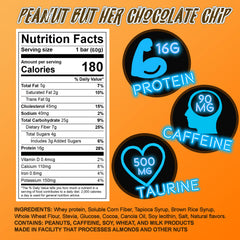 Dive Bar Nutrition bar cross-section showing protein and fiber in a chewy bite.