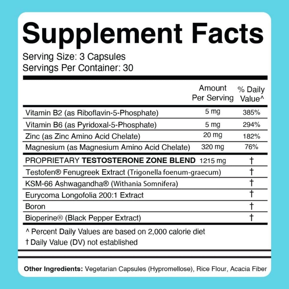 Divine Health bottle beside nutrition facts label