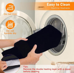 Diweez foot warmer with machine-washable cover for simple care.