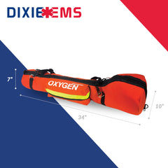 Dixie EMS O2 bag open view showing spacious interior.