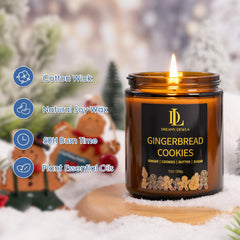 DL DREAMY DEWLA apple-cinnamon candle enhances ambience with bright, inviting fragrance.