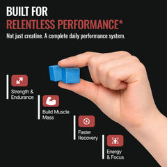 DLNIA creatine monohydrate gummies in use pre-workout for ready energy