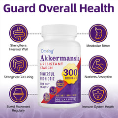 Dmeisy Akkermansia packaging on shelf communicates trusted daily probiotic routine