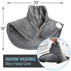DMI 9-foot cord provides flexible use on bed, chair, or sofa.